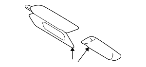 9L7Z7804105BA - Body: Visor Assembly Sun for Ford Image