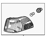 9483184 - Electrical: Park/Turn Lamp for Volvo: C70, S70, V70 Image