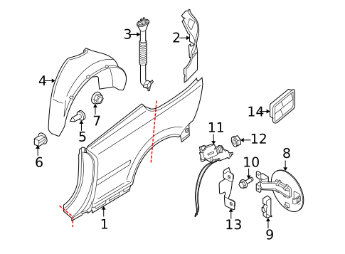 Quarter Panel & Components for 2013 Volvo C70 #0