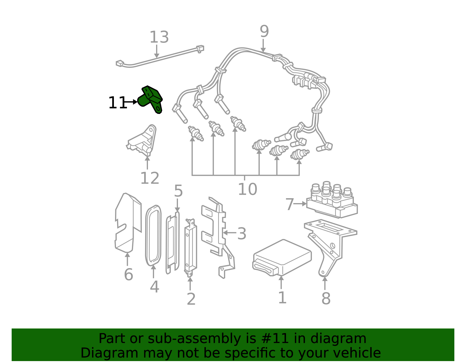 1997-2011 Ford Motorcraft Engine Camshaft Position Sensor DU-76 | OEM ...