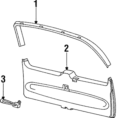 Interior Trim for 1999 Lincoln Navigator #0