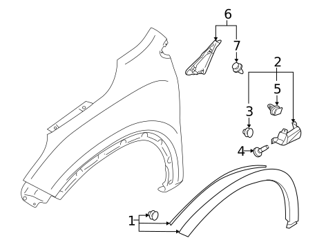 Exterior Trim - Fender for 2024 Subaru Ascent #0