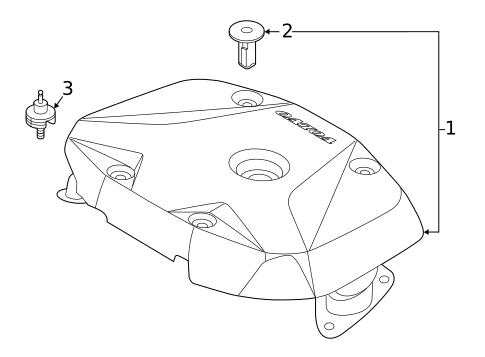 Engine Appearance Cover for 2019 Volvo XC40 #0