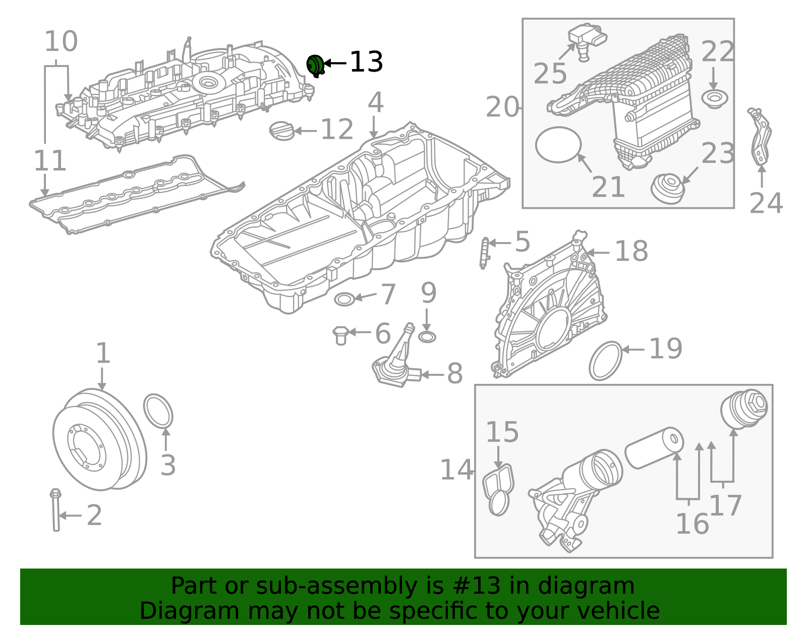11367614288 - 2014-2025 BMW Engine Variable Valve Timing
