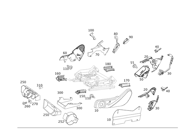 2079180130 - Driver Seat: Cover for Mercedes-Benz: C250, C350, C63 AMG, E550 Image image