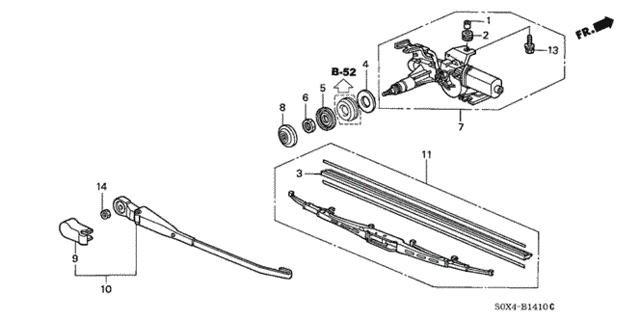Rear Wiper for 2000 Honda Odyssey #0