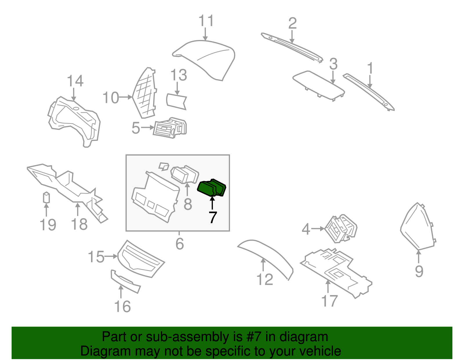 2011-2019 Infiniti Center Grille 68752-1ME0D | Faulkner Infiniti of ...