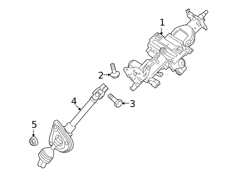 Steering Column Assembly for 2008 Hyundai Azera #0