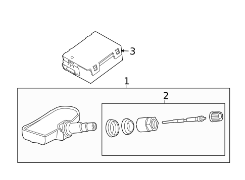 Tire Pressure Monitor Components for 2022 Land Rover Discovery Sport #0