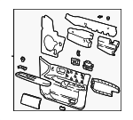 4F4Z5423942AAC - Body: Door Trim Panel for Mercury: Sable Image