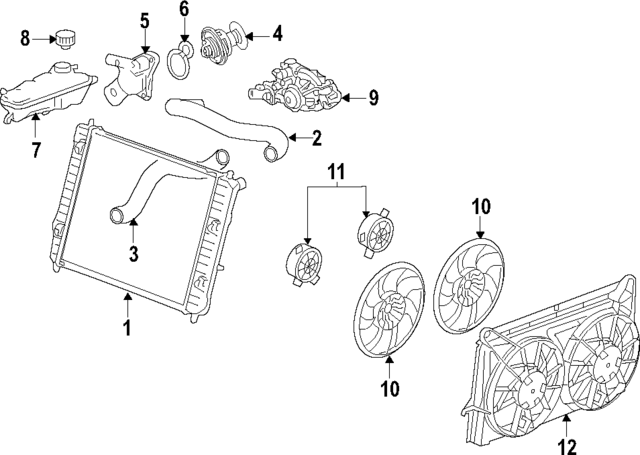 1581695 - Cooling System: ACDelcoâ„¢ Fan Blade for GM Image