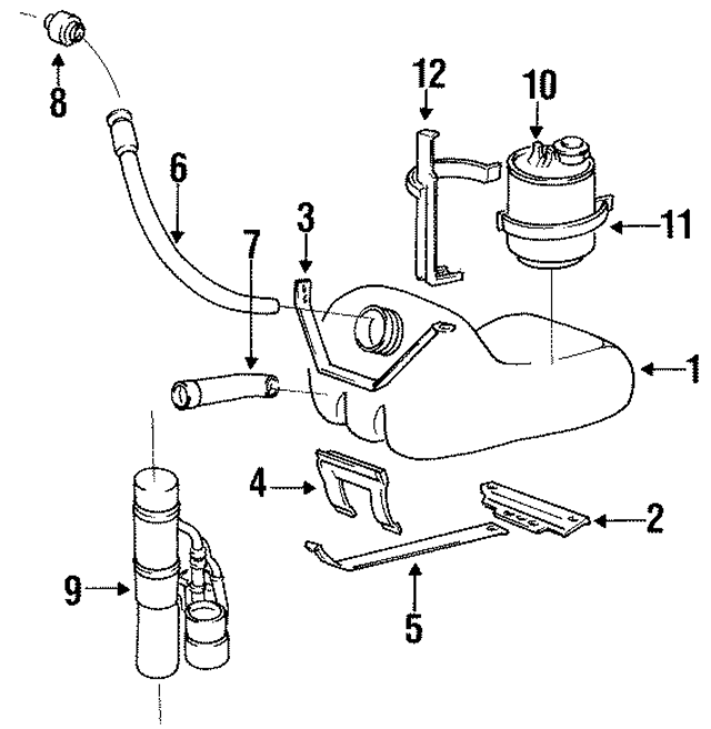 8250210 - : Fuel Tank Retainer for Volvo Image