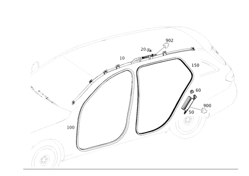 Head Side Air Bag, Door Edge Guard for 2025 Mercedes-Benz E 53 AMG&reg; #0