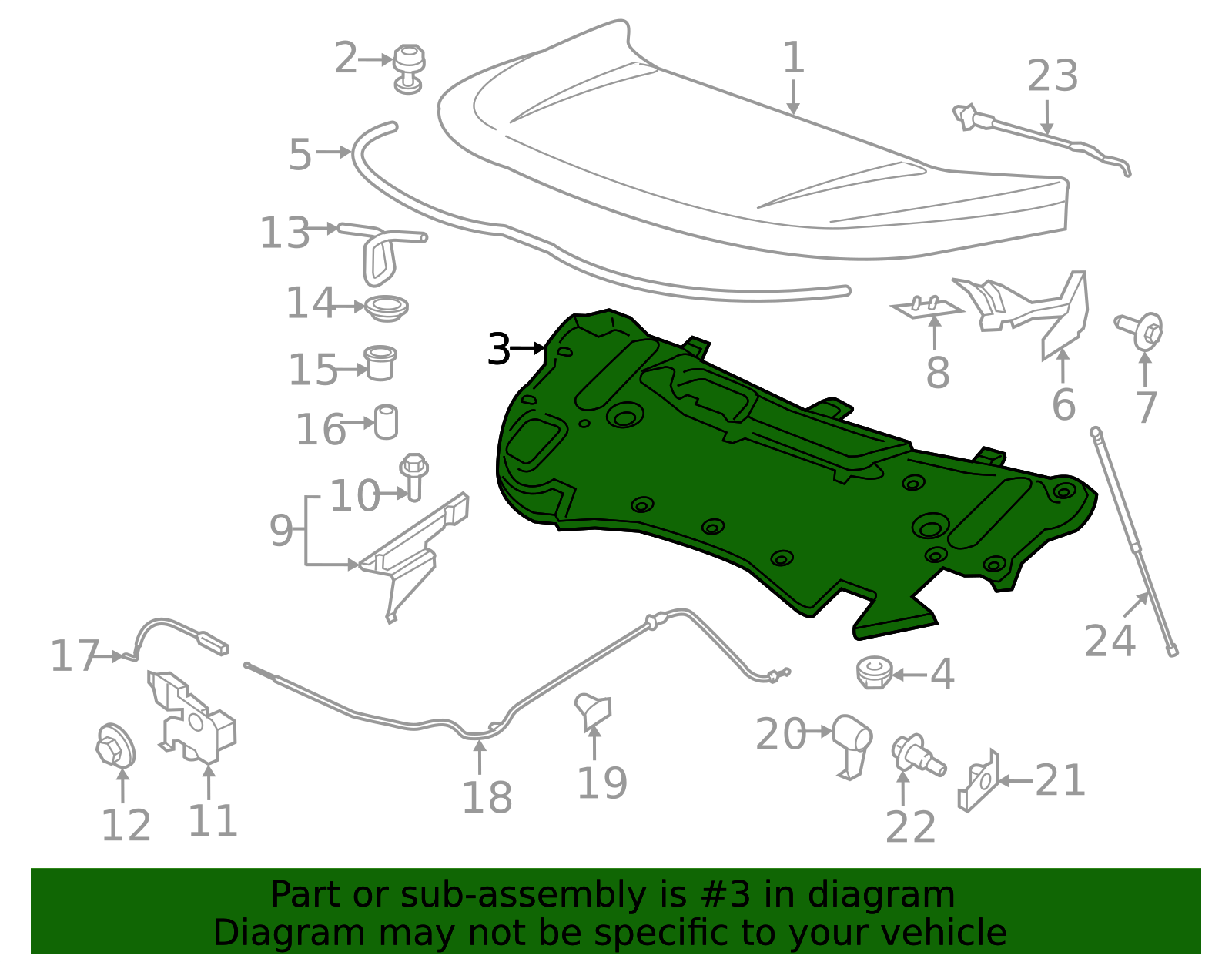 2015-2018 Ford Edge Hood Insulation Pad FT4Z-16738-A | Awesome Parts Ford