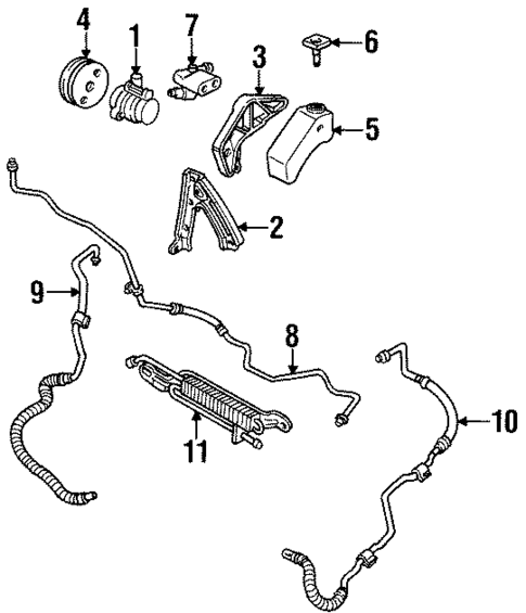 Pump & Hoses for 1993 Cadillac Eldorado #0