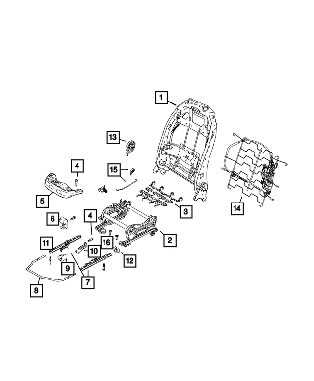 68202252AA - Interior Trim: Seat Screw for Fiat: 500X | Jeep: Compass, Renegade Image