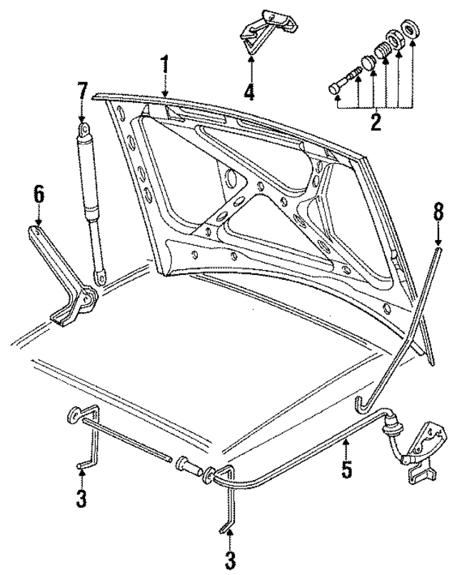893823029A - Body: Hood for Audi Image