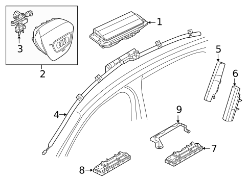 Air Bag Components for 2025 Audi S7 Sportback #0