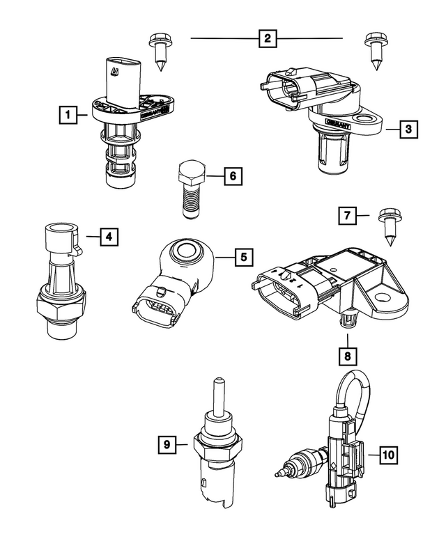 68070490AC - Electrical: Crankshaft Position Sensor for Mopar Image