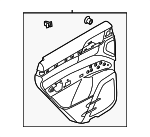 958555301237J0 - Body: Door Trim Panel for Porsche: Cayenne Image