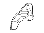 15777818 - Body: Inner Wheelhouse for Chevrolet: Malibu | Pontiac: G6 | Saturn: Aura Image