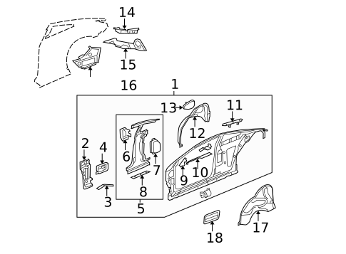 Inner Structure for 2009 Pontiac G6 #0