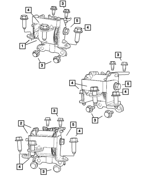 Engine Mounting for 2007 Jeep Compass #3