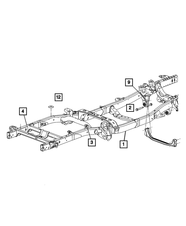 5135677AA - Frames and Bumpers: Transmission Crossmember for Mopar Image image