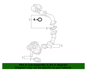 2021-2026 GM Exhaust Gas Recirculation Pipe Seal 55496593 GM ...