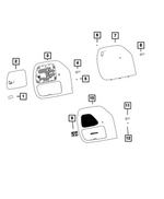 6YB54PD2AB - Interior Trim: Cargo Door Latch for Mopar Image