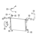 68166469AC - Cooling: OEM NEW Mopar 2013-2014 Ram 2500 3500 4500 5500 Radiator Inlet Hose 68166469AC for Ram: 2500, 3500 Image