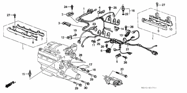 Engine Wire Harness for 1990 Acura Legend #0