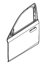 41515A6A223 - Body: Door Shell for BMW: X3 Image