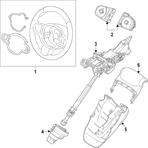 Steering Column for 2019 Volvo S90 #2