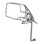 55079102AI - : Outside Rearview Mirror, Right for Mopar Image