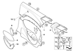 51436953109 - : Cover F Wind Deflector, Left for BMW Image