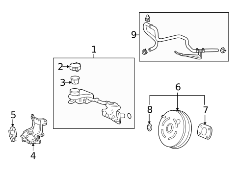 Master Cylinder - Components On Dash Panel for 2017 Acura RDX #0