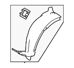 2546903101 - Body: Ft Fender Liner for Mercedes-Benz Image