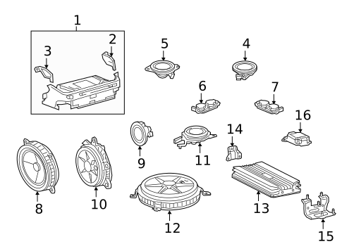 Antenna & Radio for 2018 Lexus LS500 #1