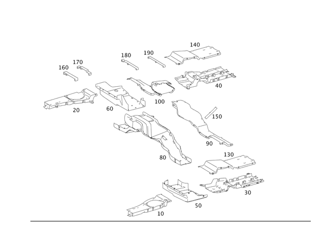 2218202500 - Electrical System: Duct for Mercedes-Benz: 250, 300S, CL550, CL600, CL63 AMG, CL65 AMG, S350, S400, S500, S550, S600, S63 AMG Image image
