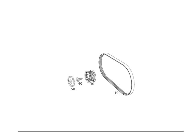 139977392 - Attachment Parts for Units: V-Belt for Mercedes-Benz Image image
