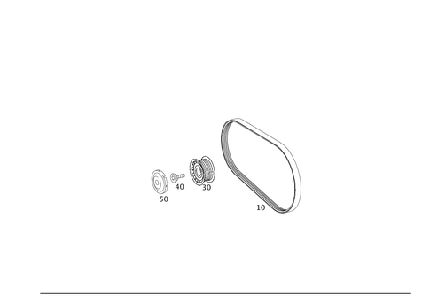 V-Belt, Belt Tightener, Sheave Pulley for 2002 Mercedes-Benz C 320 #0