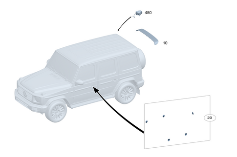 Exterior Detachable Parts for 2022 Mercedes-Benz G550 #0