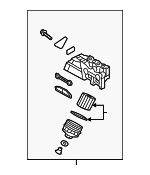263103F501 - Engine: Oil Filter Housing for Hyundai Image