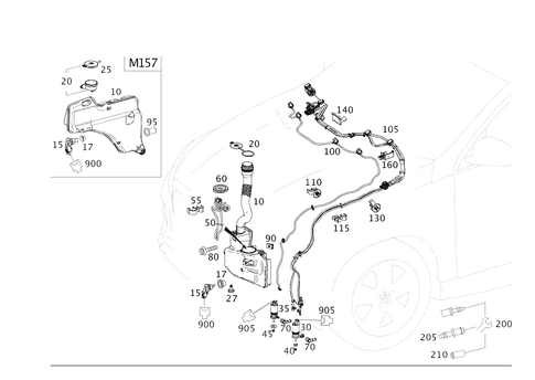 Windshield Washer System for 2016 Mercedes-Benz GLE 450 AMG&reg; #0