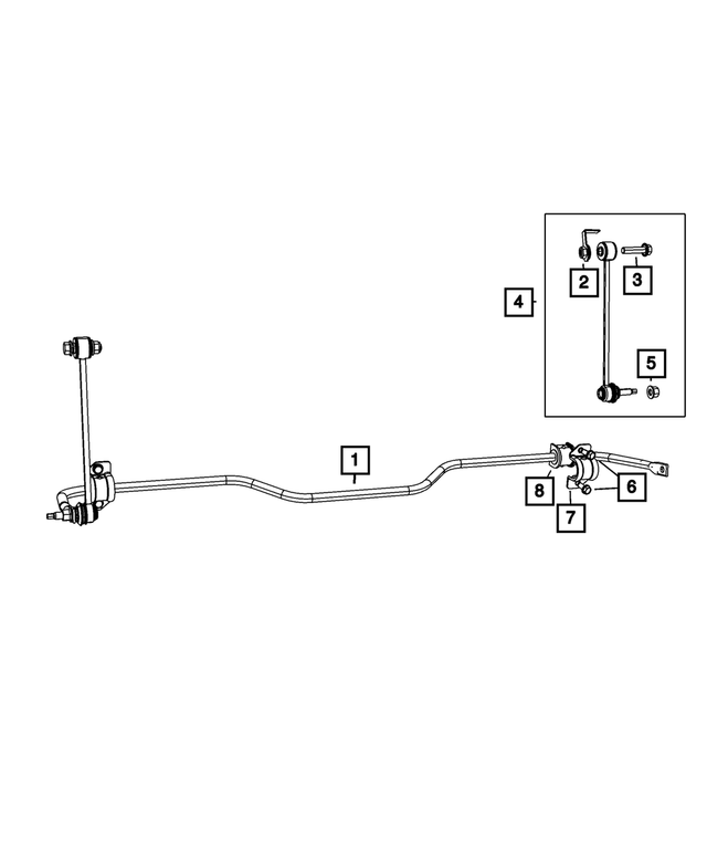 6104241AB - Rear Suspension: Hex Head Bolt And Washer for Mopar Image