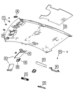 1HW53DW1AC - Interior Trim: Visor, Left for Mopar Image