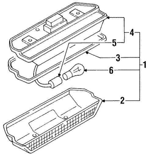 High Mount Lamps for 1990 Nissan Pulsar NX #1