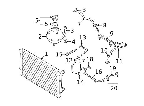 Radiator & Components for 2009 Audi TT Quattro #0