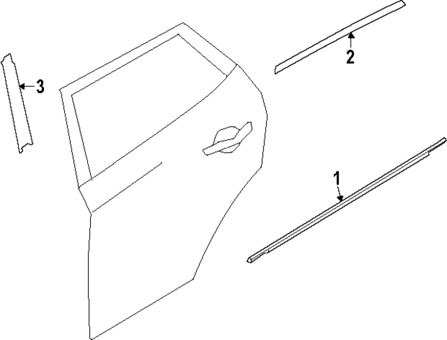 83260GG000 - : Door Applique for Kia Image